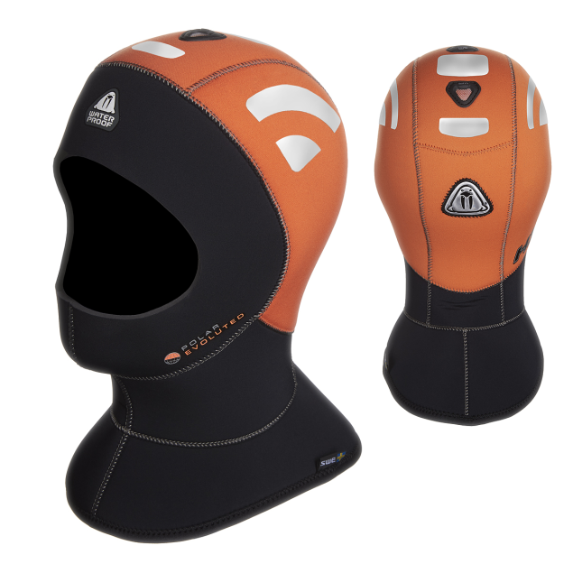 Kaptur H1 HIGH VISIBILITY HOOD POLAR EVOLUTED (czarno-pomarańczowy) 5/10 mm