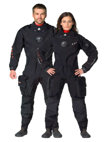 Suchy skafander D1 HYBRID ISS z kapturem damski