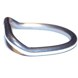 XDEEP Zagięty D-ring o przekroju 6mm