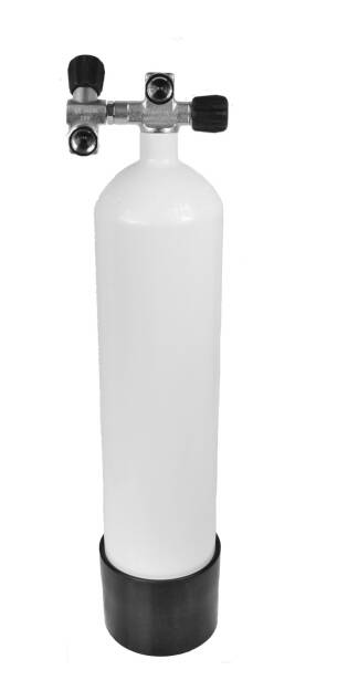 Eurocylinder Butla stalowa 232 bar z podwójnym zaworem 7l 140 mm