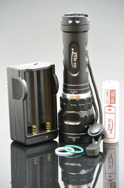 HI-MAX X5 zestaw, 1100lm, latarka nurkowa